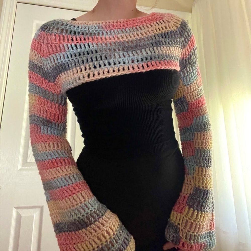 Knit Bolero Shrug Sweater 🌸